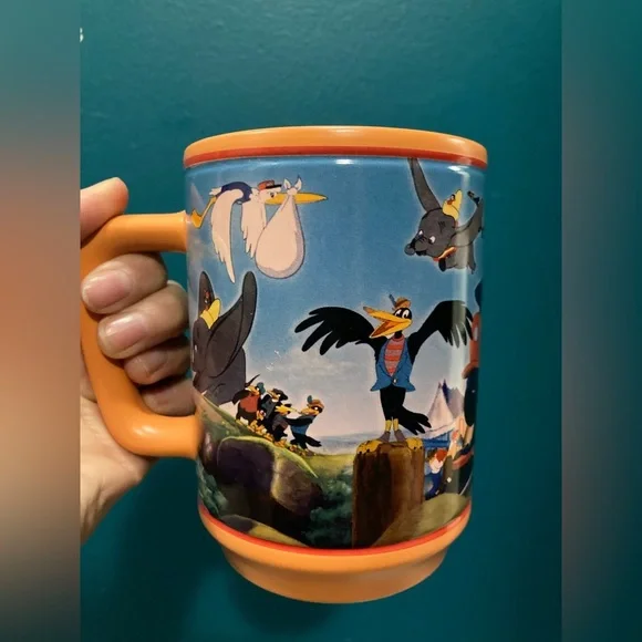 Vintage Disney store Dumbo Themed Mug with Orange Handle - Picture 2 of 6